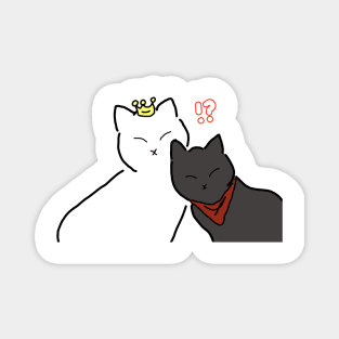 Surprised Merthur Cats Magnet