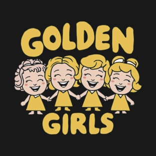 Golden Girls characters holding hands and smiling T-Shirt