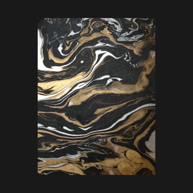 Gold Marble Swirl by vintage-glow