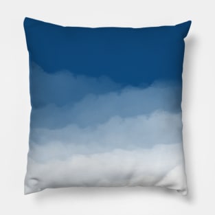 Pantone Classic Blue Watercolor Ombre Pillow