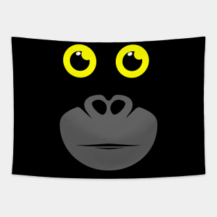 Gorilla Face T-Shirt Tapestry