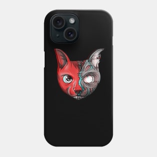 Fear No Feline Glitch Cat Zombie Phone Case