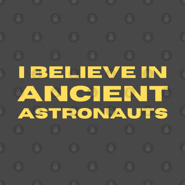 I Believe in Ancient Astronauts Aliens by Creative Bedouin