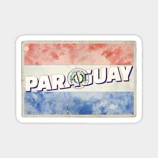 Paraguay Vintage style retro souvenir Magnet