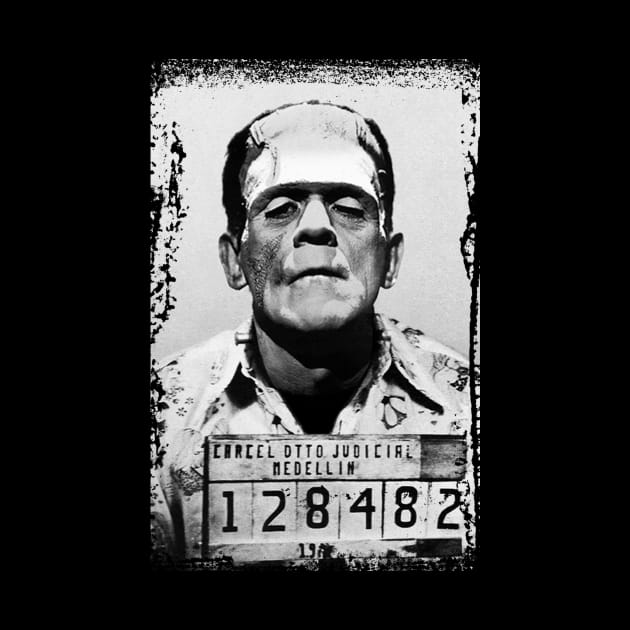 Frankenstein Mugshot Card Medellin by SimonSay