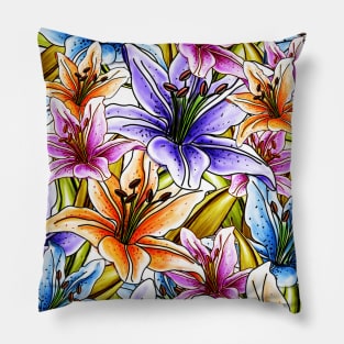 Stargazer Lilies Pillow