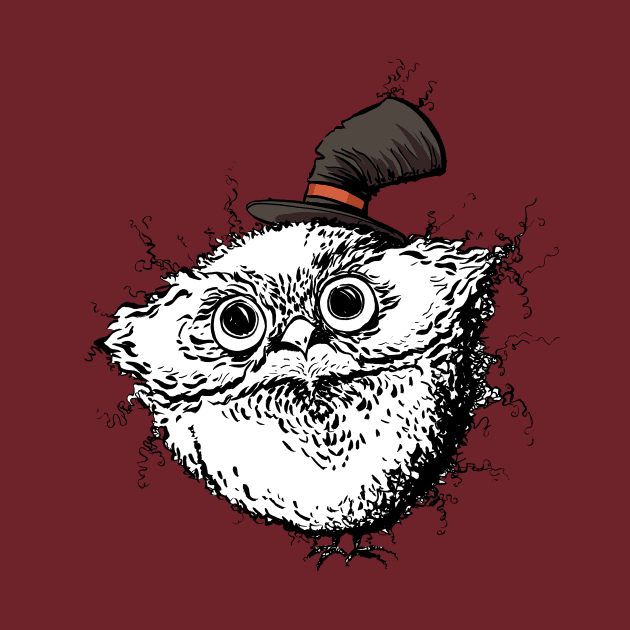 A Cute Fuzzy Owl with an Adorable Little Hat by obillwon