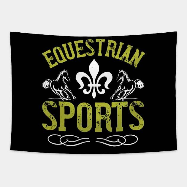 Equestrian Sports Tapestry by HelloShirt Design