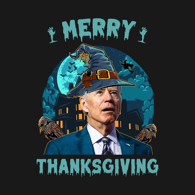 Funny Joe Biden Confused Merry Thanksgiving For Halloween by petemphasis