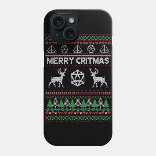 Merry Critmas Ugly Sweater Phone Case