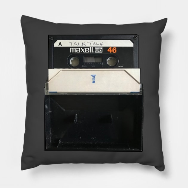 Talk Talk Music Cassette Pillow by Marcomix