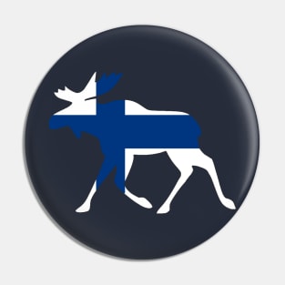 Finland scandinavian elk moose Pin