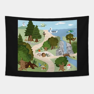 Enchanted forest Tapestry