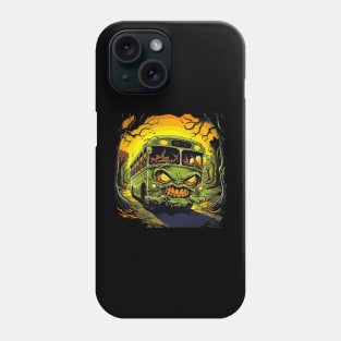 Halloween Scary Creepy Bus Phone Case