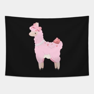 Kawaii Llama Tapestry