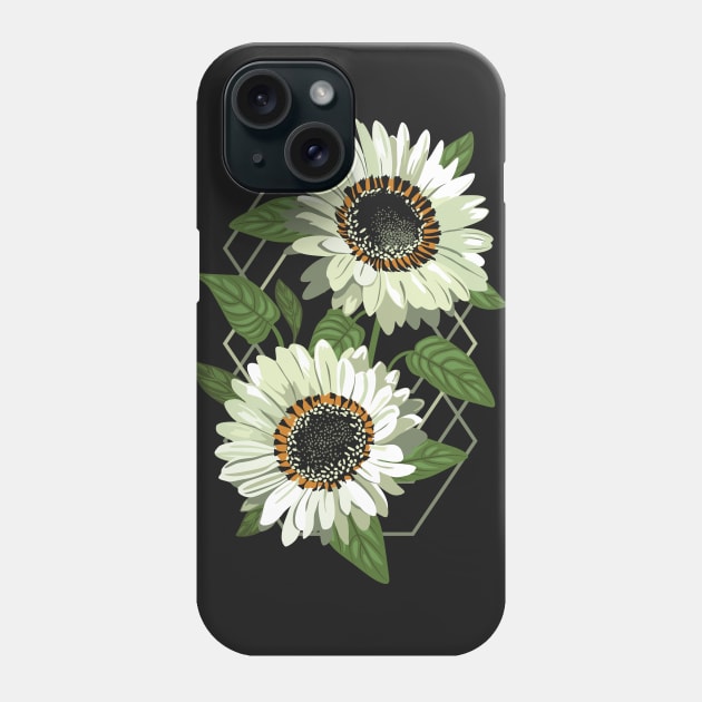 Venidium Zulu Warrior Flowers (White Monarch of The Veldt) Phone Case by lents