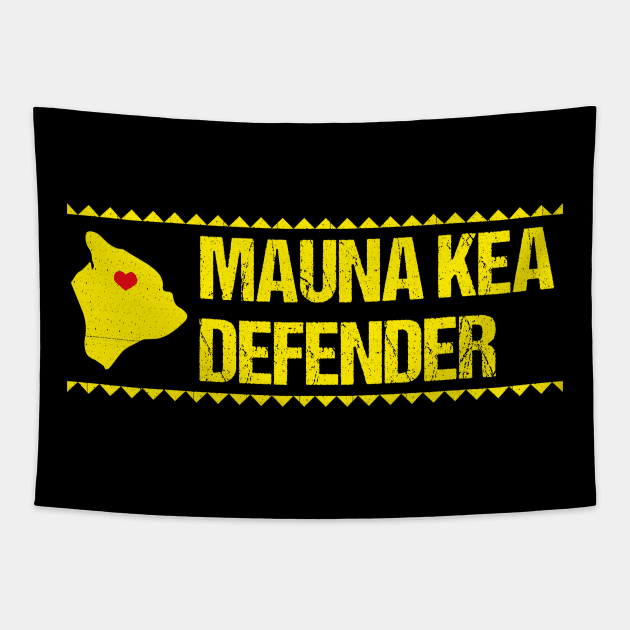 Ku Kiai Mauna - Mauna Kea Defender Tapestry by WildZeal