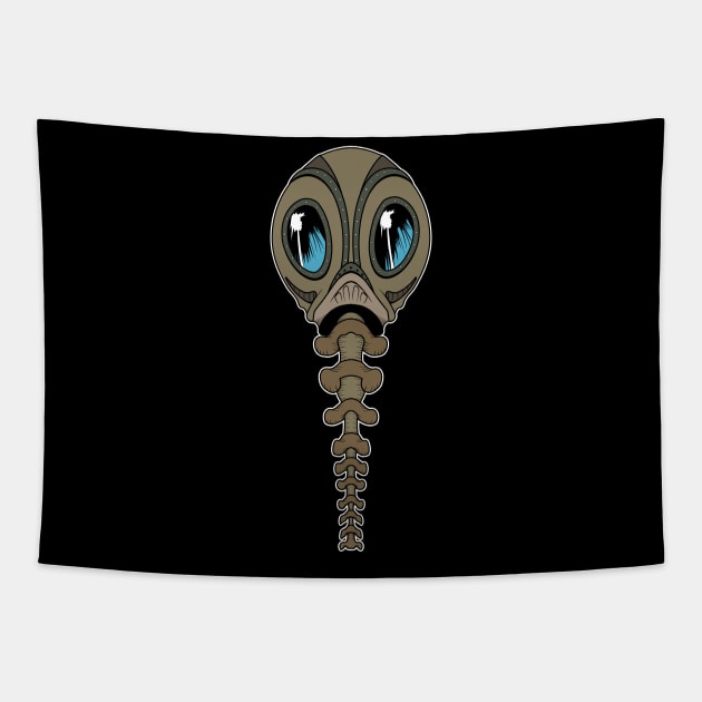 Sandman Mask Tapestry by Malakian Art