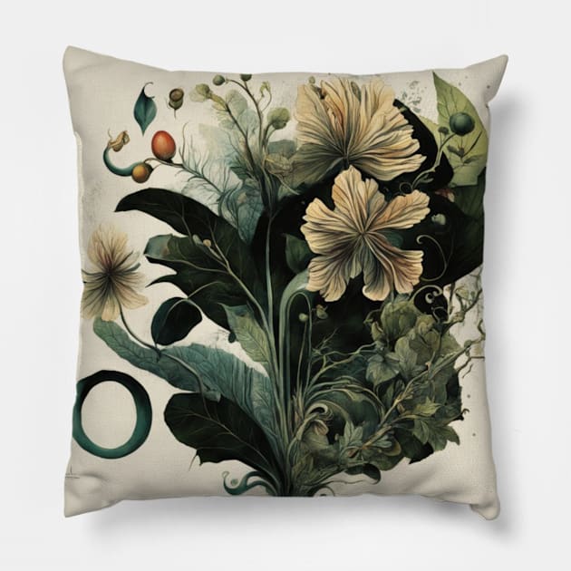 Water flower Pillow by Dunkellkellera