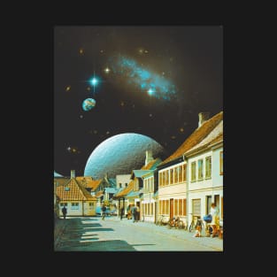 Vila Estrela - Space Collage, Retro Futurism, Sci-Fi T-Shirt