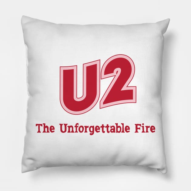 U2 The Unforgettable Fire Pillow by PowelCastStudio