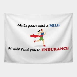 Runners Gaining Endurance Tapestry