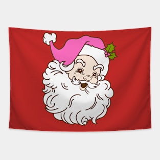 pink santa Tapestry