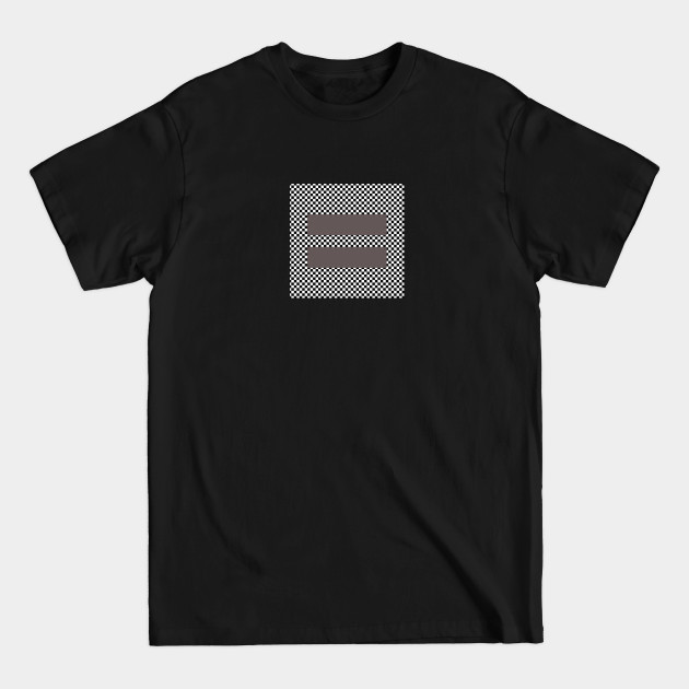 Discover Checkerboard Equality Taupe - Equal Rights For All - T-Shirt