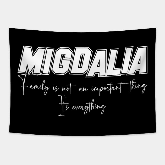 Migdalia Second Name, Migdalia Family Name, Migdalia Middle Name Tapestry by Tanjania