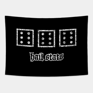Hail Stats 666 Dungeons Dragons Dice OSR Tapestry