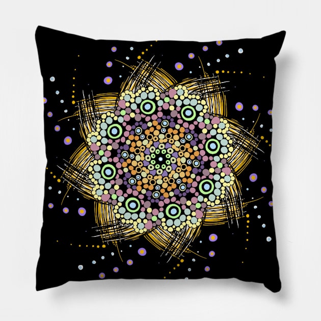 Mandala 6 Pillow by EshiPaints