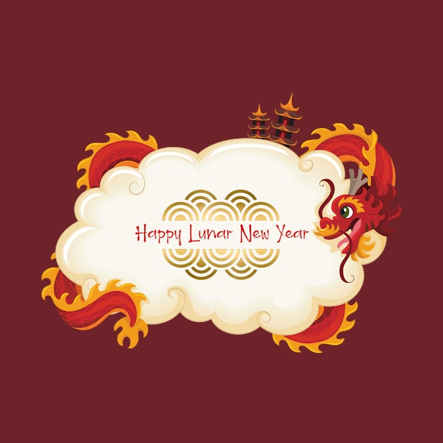 Happy Lunar New Year Dragon by Hamlin & Page