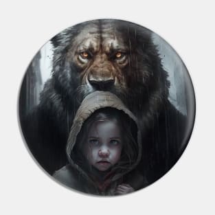 Girl and Lion-Fathers and Daughters love-Beauty and the Beast. Pin