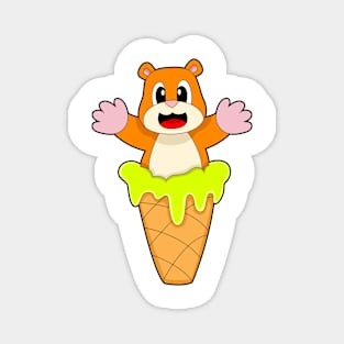 Hamster Waffle ice cream Magnet