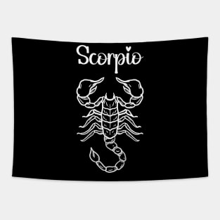 Scorpio Zodiac Sign Tapestry