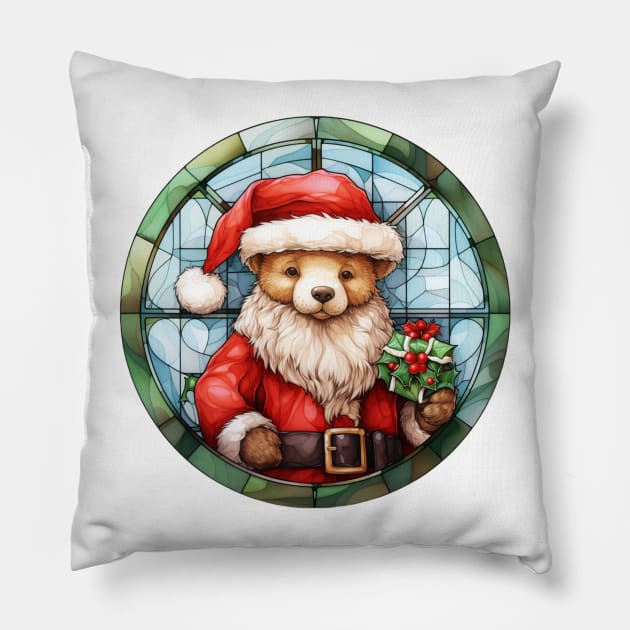 Christmas teddy bear Pillow by Maison de Kitsch