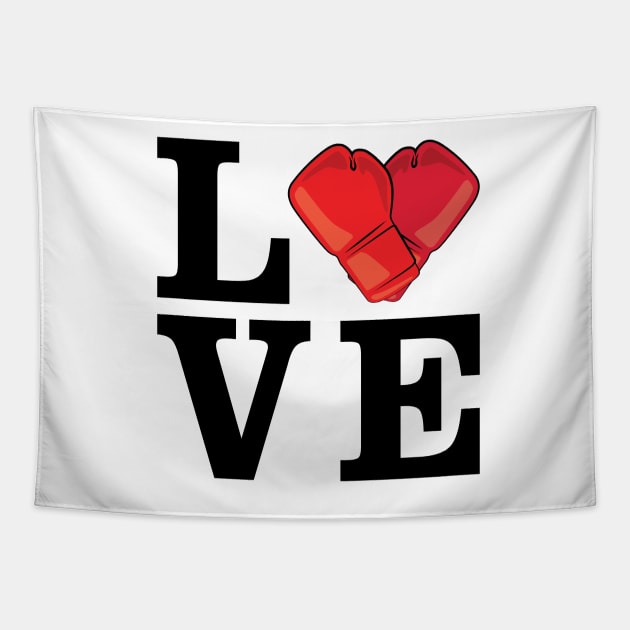 Love Boxing Tapestry by DesignWood-Sport