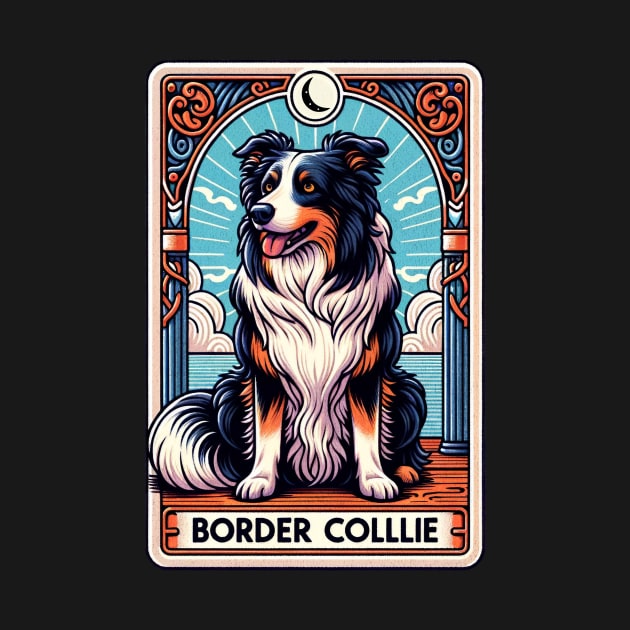 Border Collie Tarot Card by The Jumping Cart