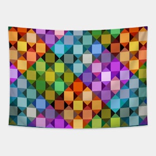 Abstract Tiles - rainbow Tapestry