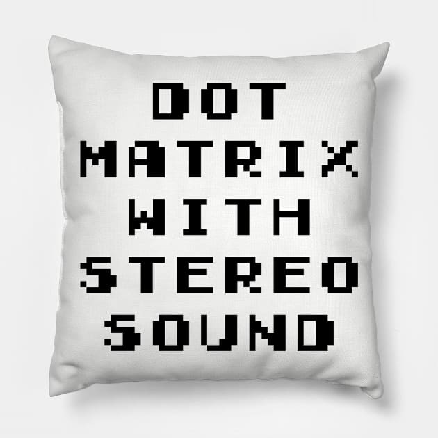 Dot Matrix With Stereo Sound Pillow by djtinylove