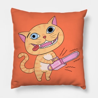 Chainsaw Cat Pillow