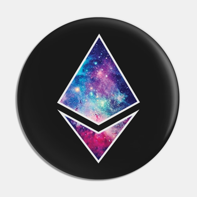 Ethereum Moon Galaxy Pin by mangobanana