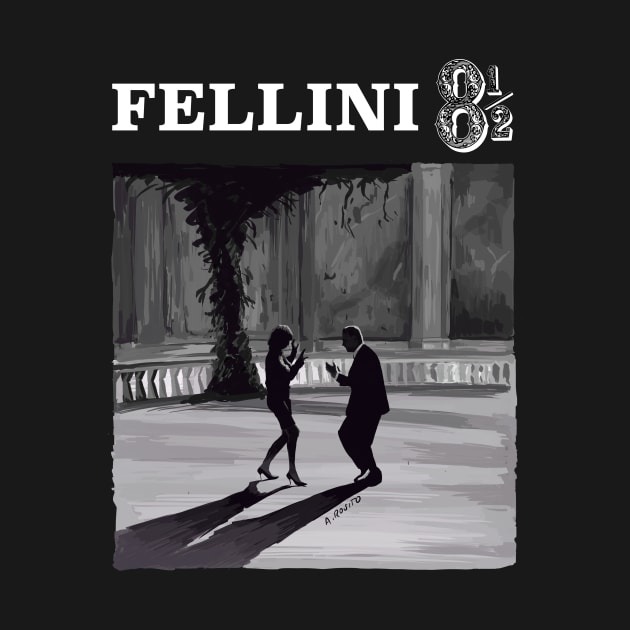 Fellini 8 1/2 Illustration - Dance Scene by burrotees