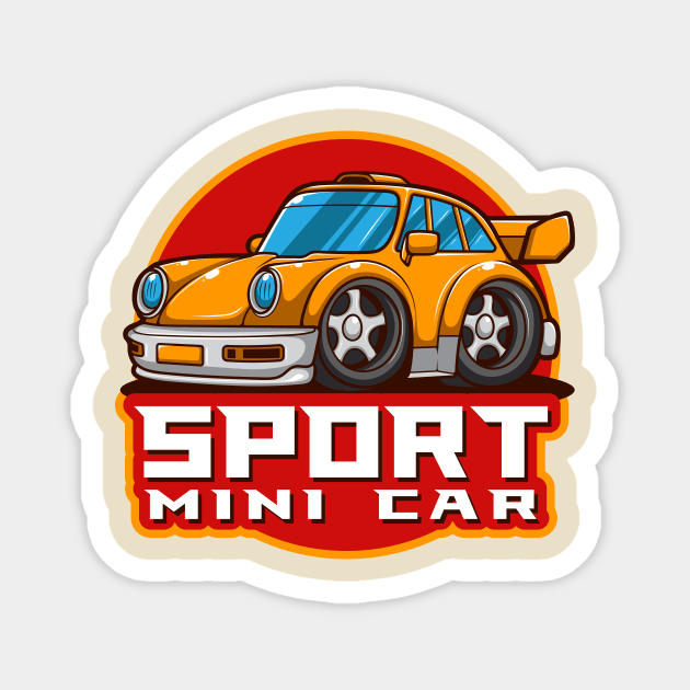 Sport Mini Car Magnet by Harrisaputra