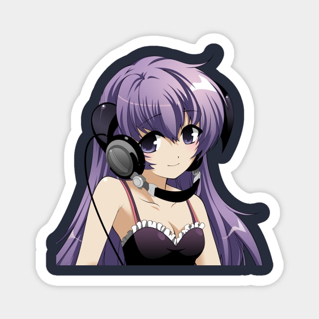 Hanyuu Headphones Aesthetic Magnet by KokoroPopShop