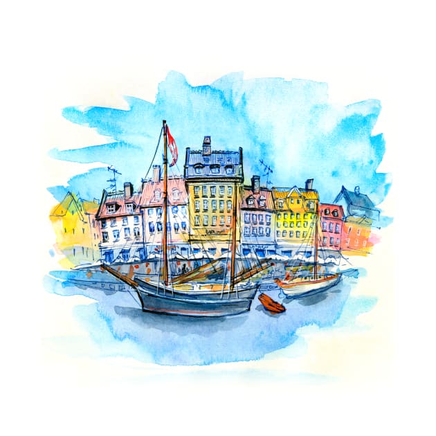 Nyhavn, Copenhagen, Denmark. by kavalenkava