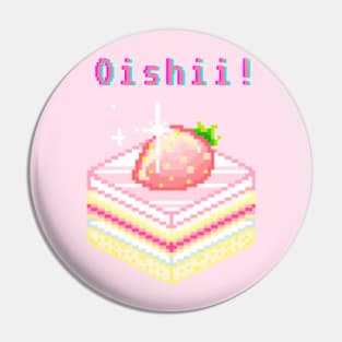 Kawaii Pixel Oishii Dream Dessert ( strawberry Jello sponge Cakee) Pin