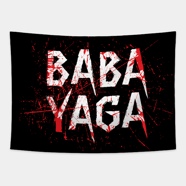 Big Bad BABA YAGA Tapestry by Knocking Ghost