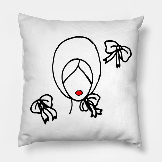 Bonnet Lady Pillow by A2Gretchen