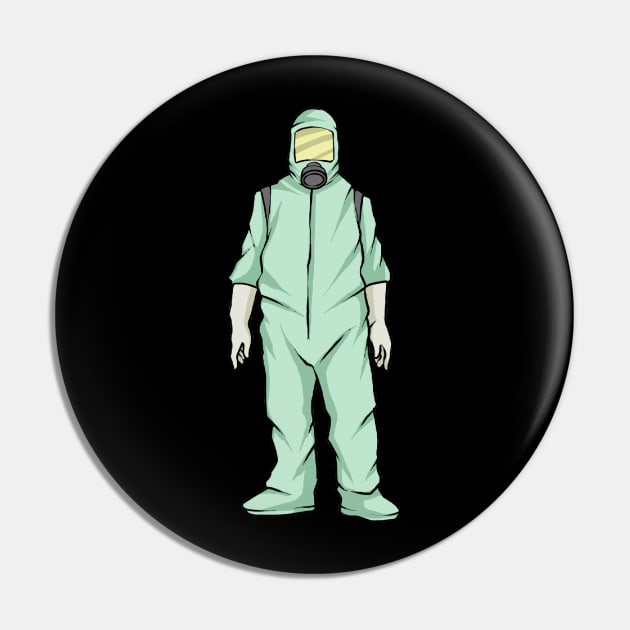 Hazmat Suit Radiation Zombie Disease Outbreak Pin by fromherotozero